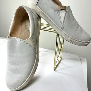 UGG Kitlyn White Leather Slip-On (US 7.5 / UK 5.5 / EU 38.5)